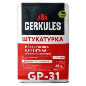 Штукатурка "Геркулес" известк.-цемент. 25кг GP-31 — изображение 1