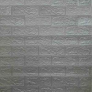 САМОКЛЕЮЩАЯСЯ ПАНЕЛЬ "Кирпич серый металл."700*770 — изображение 1