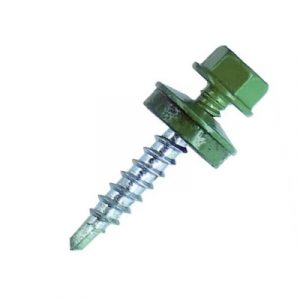 Саморез кровельный RAL-6002 5,5*25 (25шт) — изображение 1