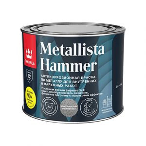 Краска п/ржав Tikkur Metallista Hammer HC гл 0,4л — изображение 1