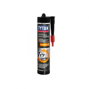 Герметик каучуковый для кровли черный 310мл Tytan Professional 91615 — изображение 1