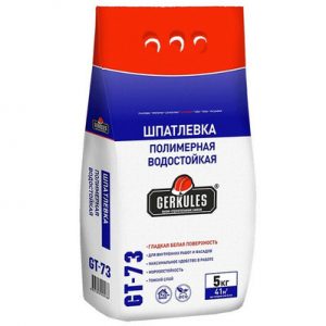 Шпатлевка "Геркулес" водост. 5кг GT-73 — изображение 1