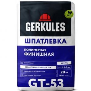 Шпатлевка "Геркулес" финиш 20кг GT-53 — изображение 1