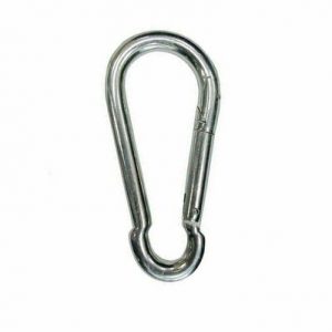 Карабин 11 пожарный DIN 5299C, цинк/ шт — изображение 1