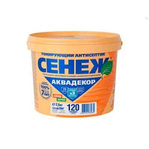АНТИСЕПТИК графит 2,5кг СЕНЕЖ АКВАДЕКОР — изображение 1