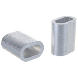 Зажим 8 для стальных канатов алюмин/ 2 шт — изображение 1