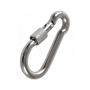 Карабин 5 с фиксатором DIN 5299D, цинк/ 1шт — изображение 1