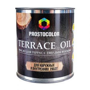 Масло для террас PROSTOCOLOR (бесцвет) 0,75л.(6шт) — изображение 1