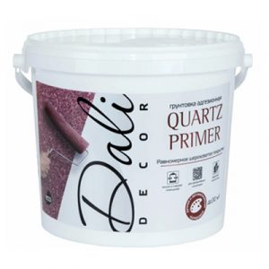 Грунтовка адгезионная акриловая белая, Quartz Primer "DALI-Decor"/6кг — изображение 1