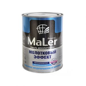 Эмаль с молотк.эффектом 0,8л. серебр. (Радуга) — изображение 1