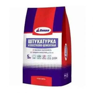 ШТУКАТУРКА ИЗВЕСТ-ЦЕМЕНТ Д-334 5кг/Пакет — изображение 1