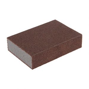 Губка абразивная шлиф твердая 100х70х25мм P80 — изображение 1
