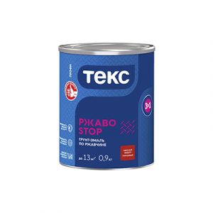 ТЕКС Грунт-эмаль 3в1 РЖАBostop Профи крас.гл 0,9кг — изображение 1