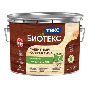 ТЕКС Защитный состав 2-в-1 Биотекс вишня 9,0л — изображение 1