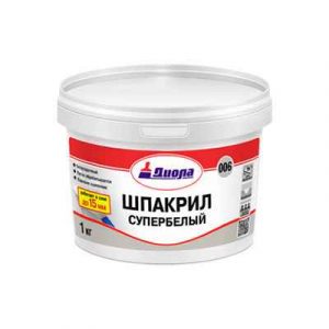 ШПАКРИЛ супербелый Д-006 1кг/евробанка — изображение 1