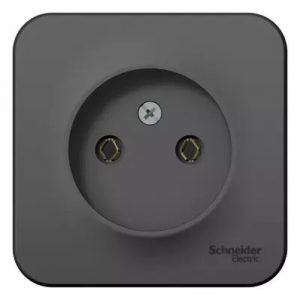 РОЗЕТКА НАКЛАДНАЯ BLANCA 1м. антрацит б/з — изображение 1