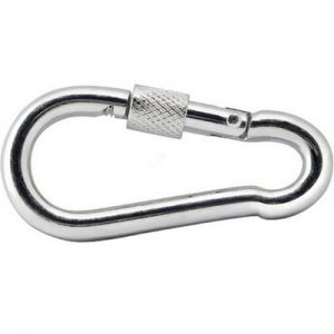 Карабин монтажный с фиксатором DIN5299D, 10х100мм — изображение 1