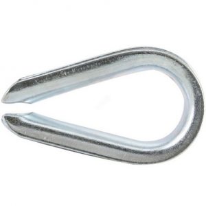 Коуш 4 для стальных канатов, DIN 6899А, цинк/ 2шт — изображение 1