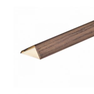 ПОРОГ УГОЛ 24*20мм ВЕНГЕ ПЛАСТАЛ — изображение 1