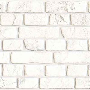 Панель ПВХ Кирпич Ретро белый 955х488 — изображение 1