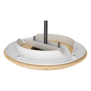 Анемостат приточно-вытяжной для бань и саун D100 с фланцем — изображение 3