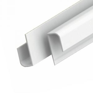 L-профиль стартовый "ИДЕАЛ ГЛОССИ" Белый глянец 8мм.х3,0м./001-0 — изображение 1