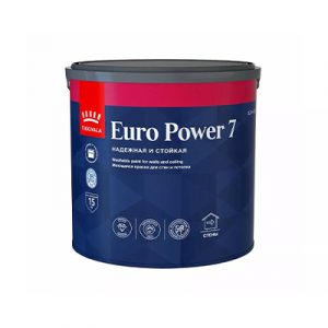 Краска интер стойкая к мытью Euro Power 7 C мат 2,7л — изображение 1