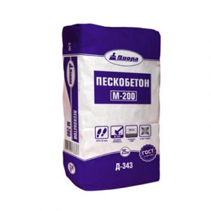 ПЕСКОБЕТОН Д-343 М-200 25кг/Мешок — изображение 1