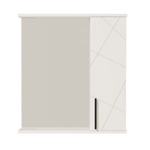 Зеркало-шкаф ГЕОМЕТРИЯ 60 белый глянец — изображение 1