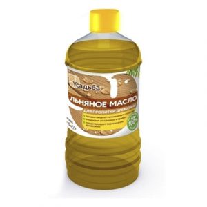 МАСЛО ЛЬНЯНОЕ ДЛЯ ПРОПИТКИ ДРЕВЕСИНЫ 0,5л — изображение 1