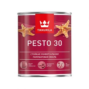 Эмаль Pesto 30 A п/мат 0,9л — изображение 1