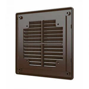 Решетка вентиляционная 170*170 разъемная с москитной сеткой коричневая — изображение 2