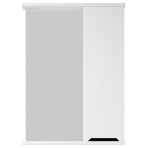 Зеркало-шкаф ПАЛЕРМО 50 белый глянец — изображение 1