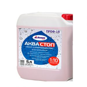ГРУНТ СУПЕРКОНЦЕНТРАТ ПРОФ-18 ВЛАГОИЗОЛЯТОР 5л — изображение 1