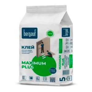 Клей для керамогранита и природного камня Maximum plus 5кг, Бергауф — изображение 1