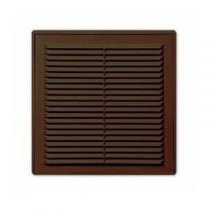 Решетка вентиляционная 250*250 разъемная с москитной сеткой коричневая — изображение 1