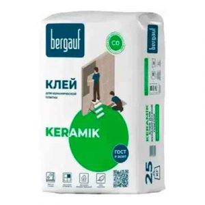Клей для кафеля Keramik 25кг, Бергауф — изображение 1