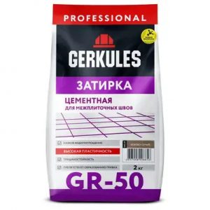 Затирка бежево-серая 2кг, Геркулес — изображение 1