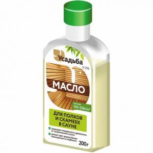 Масло д/полков и скамеек в сауне 0,2кг У-216 — изображение 1