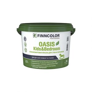 TIKKUR Краска Oasis Kids&Bedroom A 2,7л — изображение 1