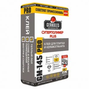 Клей для кафеля Суперполимер PLUS PRO GM-145 5кг, Геркулес — изображение 1