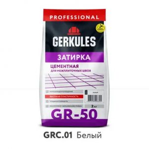Затирка белая 2кг, Геркулес — изображение 1