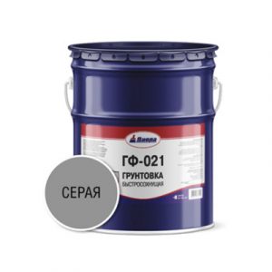 ГРУНТОВКА ГФ-021 БЫСТРОСОХНУЩАЯ СЕРАЯ 0,9КГ — изображение 1