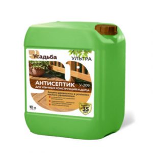 АНТИСЕПТИК Д/УЛИЧНЫХ КОНСТРУКЦИЙ И ДОМА У-209 10л — изображение 1
