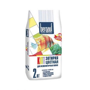 Затирка Kitt коричневая 2кг, Бергауф — изображение 1