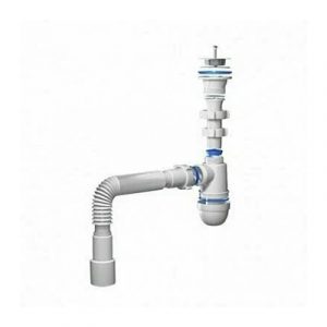 Сифон для умывальника СанДесант S0115-AK 1/2х40 с гибкой трубой 40х40/ — изображение 1