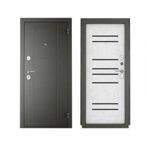 Дверь входная ТИТАН-2050 Бетон снежный/Графит 860 левая — изображение 1