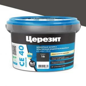 Затирка эластичная СЕ40 графит 2кг, Церезит — изображение 1