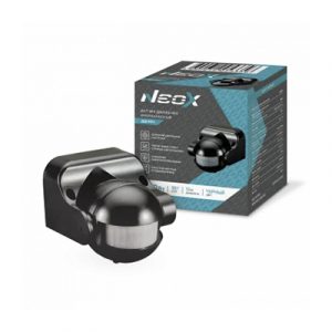 Датчик движения инфракрасный настенный Neox ДД 09Ч 1200Вт 12м Черный I — изображение 1