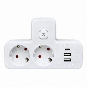 Адаптер двойной 2USB 1Type-c с выключателем — изображение 1